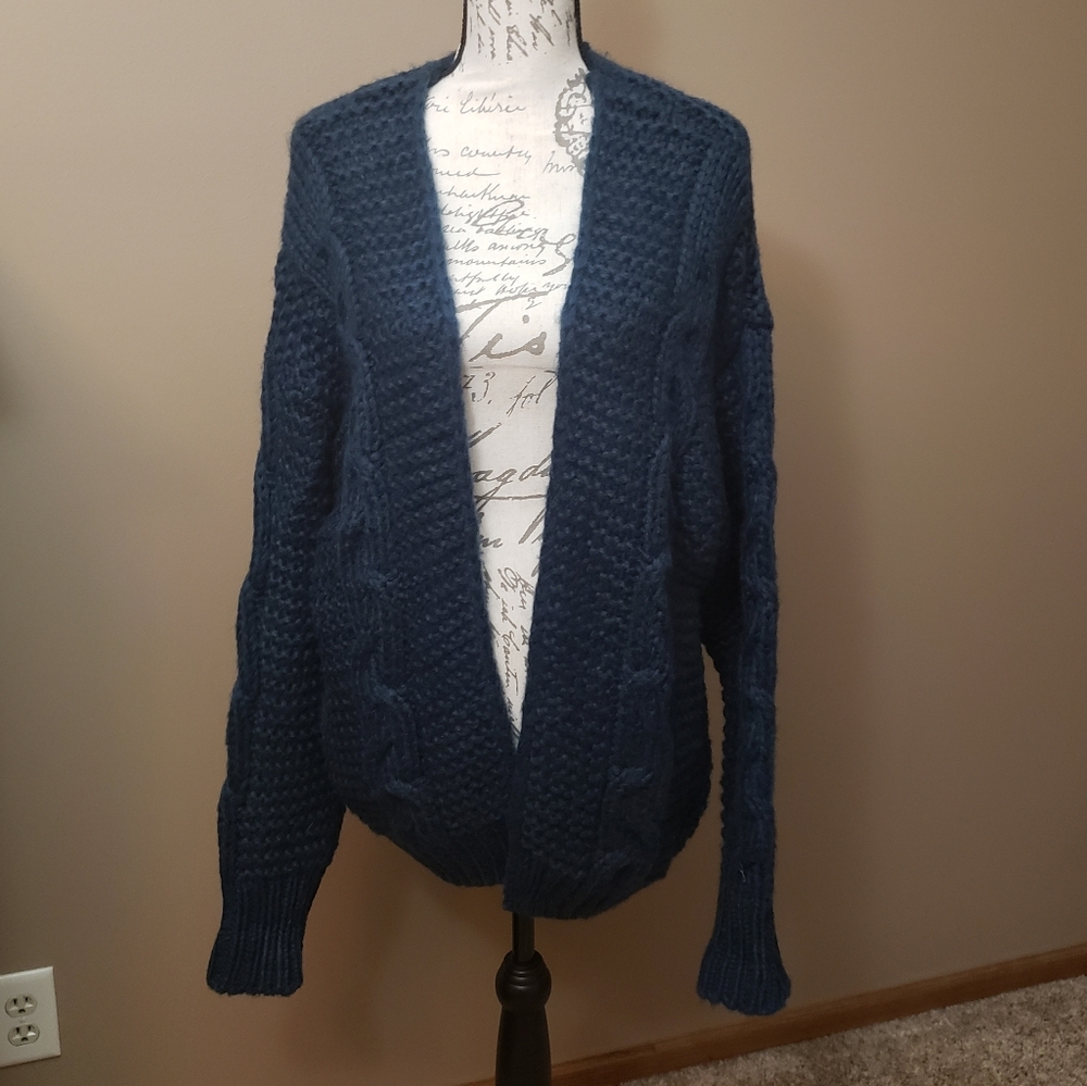Chunky Teal Windsor Sweater
